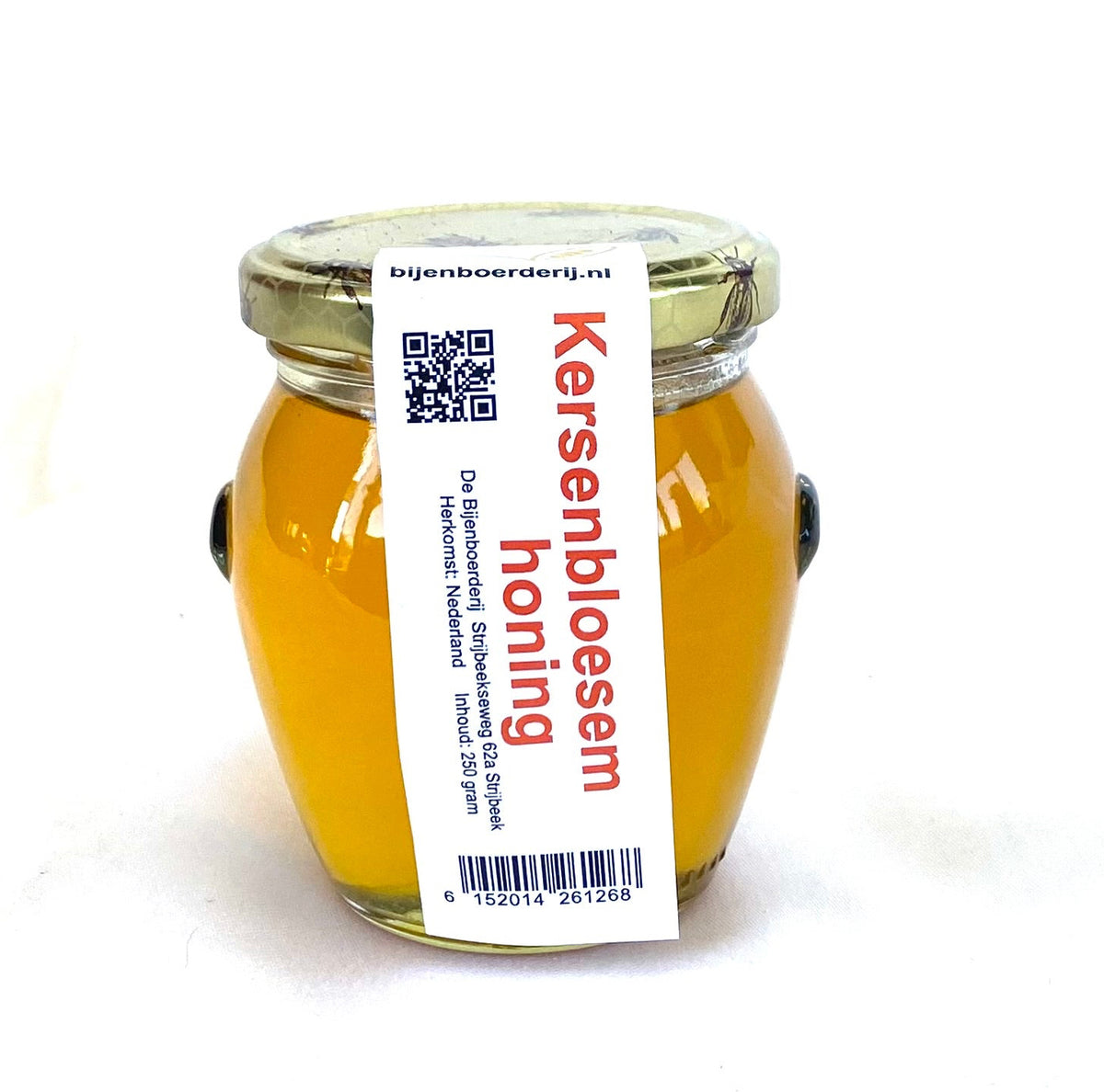 PURE KERSENBLOESEMHONING 250 GR - Artisanale Nederlandse Honing