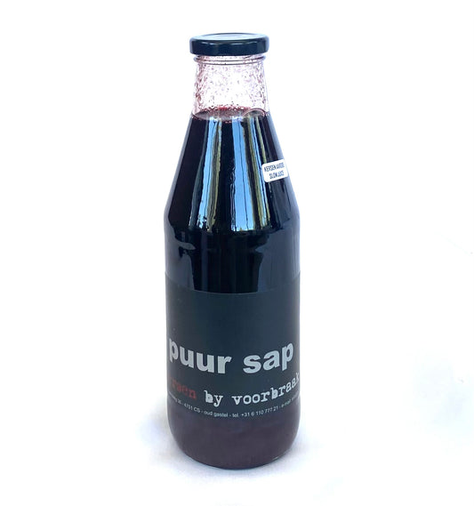 KERSEN-AARDBEI SAP 750 ML 100 % PUUR SAP zonder toevoegingen